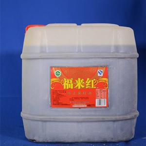 福來(lái)紅純正菜籽油27.17L